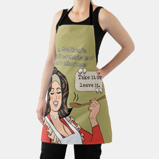 Een moeders menu bestaat uit twee keuzes schort (Insitu)