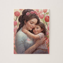 Een Moeders Omhelzing - Moeder & Dochter Legpuzzel