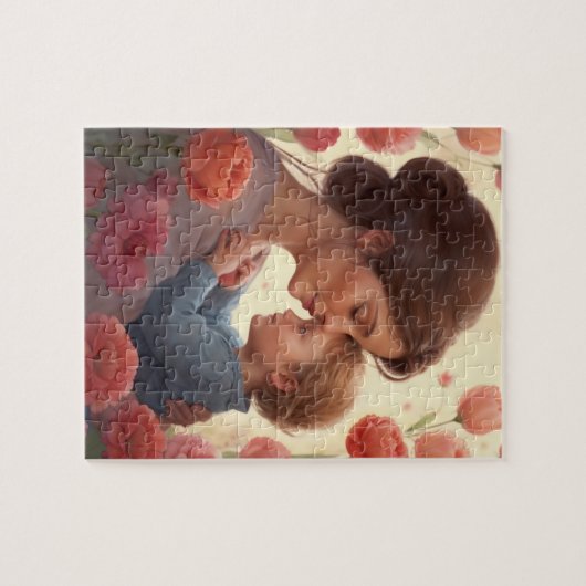 Een Moeders Omhelzing - Moeder & Zoon Legpuzzel (Horizontaal)