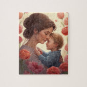 Een Moeders Omhelzing - Moeder & Zoon Legpuzzel (Verticaal)