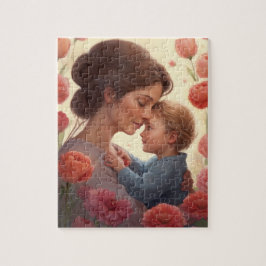 Een Moeders Omhelzing - Moeder & Zoon Legpuzzel