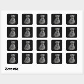 Een moeders omhelzing vierkante sticker (Vel)