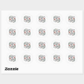 Een Moederstem Is Het Mooiste Geluid Ronde Sticker (Vel)