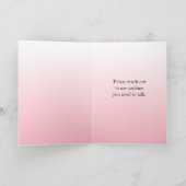 Een moeilijke tijd doormaken, ik ben er voor je kaart (Binnen)