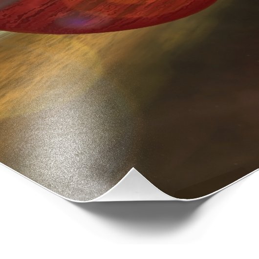 Een mogelijke nieuwe planeet foto afdruk (Hoek)