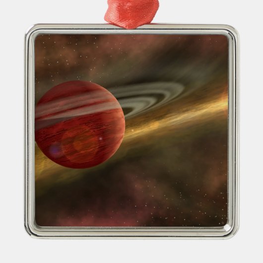 Een mogelijke nieuwe planeet metalen ornament (Voorkant)