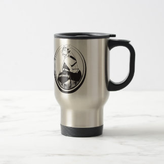 Een mok! drink een serieus kamp! reisbeker