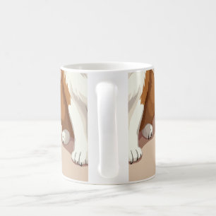Een mok met een Welsh Corgi ontwerp.