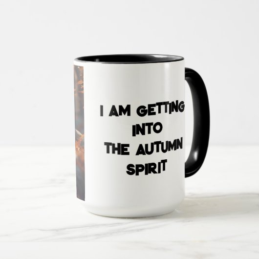 Een Mok met een woordspeling (Voorkant rechts)