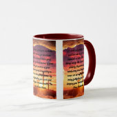 Een Mok met twee toonaangevende gebeden per dag (Voorkant rechts)