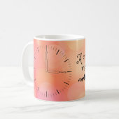 Een mok voor een gehaakte koffie (Voorkant links)