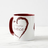 Een mok voor justitie 15 oz. (maroon ringer) (Voorkant links)
