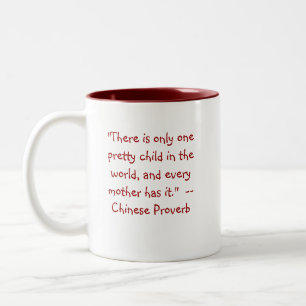 Eén Mok voor kinderen/moeders Quote Drinkkware
