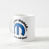 Een mok voor koffie in de leeftijden (Voorkant links)