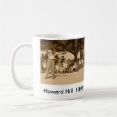 Een mok voor koffie voor de traditionele boogschut (Links)