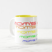 Een Mok voor mam in regenboogkleuren (Voorkant links)