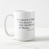 Een Mok voor tijd en advies van de advocaat (Links)