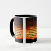 Een Mok voor tweetone gebeden in de dagochtend (Voorkant links)