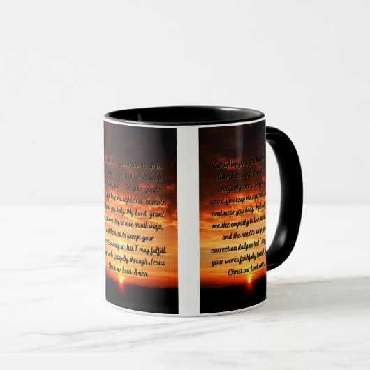 Een Mok voor tweetone gebeden in de dagochtend (Voorkant rechts)