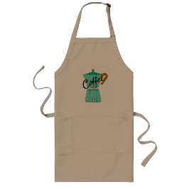 Een mokka kan Italiaanse koffie Lang Schort
