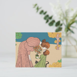 Een moment in bloei - moeder en kind briefkaart