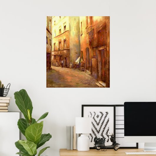 Een moment in Rome Poster (Thuiskantoor)