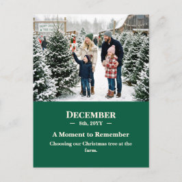 Een Moment om December Herinnering Foto te Herinne Briefkaart