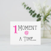 Een moment per keer, dagelijkse affirmatie Flash K Feestdagenkaart (Staand voorkant)