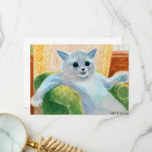 Een moment Rest van Louis Wain Bedankkaart