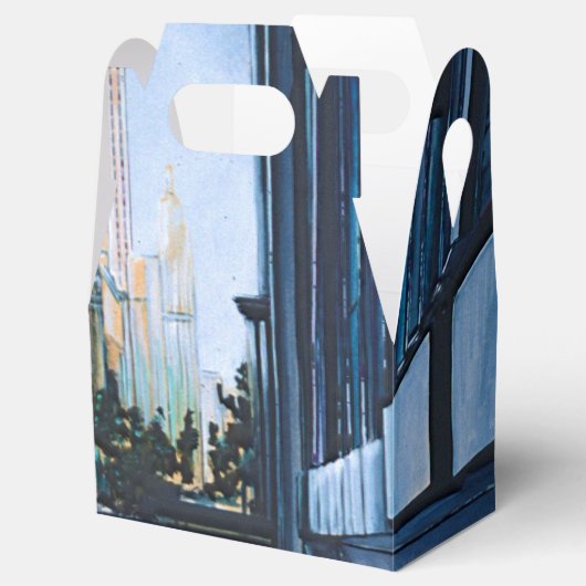 Een moment stilte in de stad grenzen bedankdoosjes (Geopend)