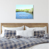 Een Moment van Dankbare Vrede Canvas Afdruk (Insitu (Slaapkamer))