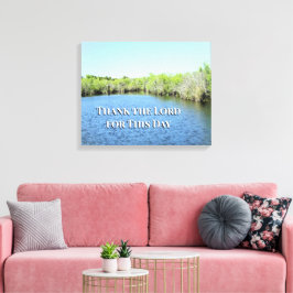 Een Moment van Dankbare Vrede Canvas Afdruk