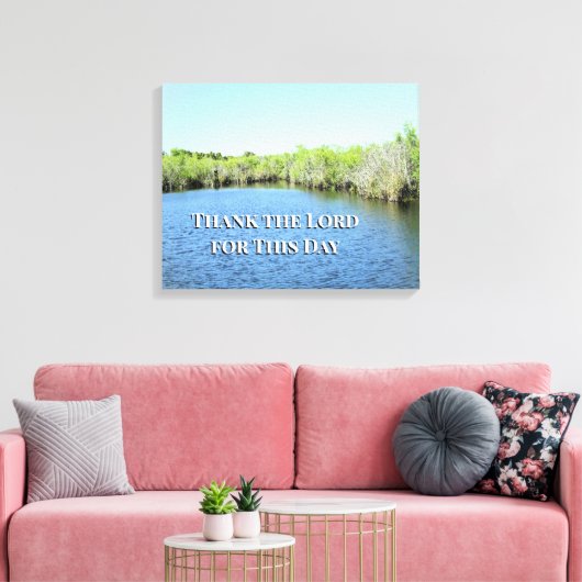 Een Moment van Dankbare Vrede Canvas Afdruk (Insitu (Woonkamer))