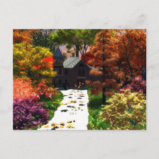 Een moment van herfst briefkaart