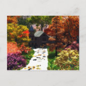 Een moment van herfst briefkaart (Voorkant)