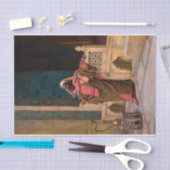 Een moment van rust, 1906 door Ludwig Deutsch Tissuepapier (Craft)