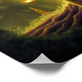 Een moment van verlichting: Meditatie van Boeddha Poster (Hoek)