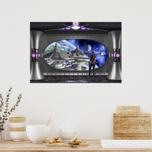 Een moment van vrede poster (Keuken)