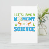 Een moment van wetenschap alsjeblieft om de woordv bedankkaart (Staand voorkant)