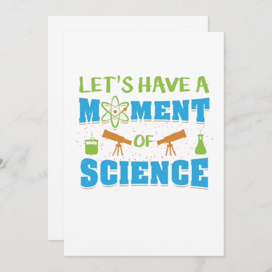 Een moment van wetenschap alsjeblieft om de woordv bedankkaart (Voorkant / Achterkant)