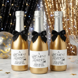Een Moment Verdient Afstuderen Sparkling Wijnetiket