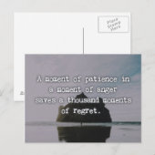 Een moment waarop de patiënt wordt genoemd briefkaart (Voorkant / Achterkant)