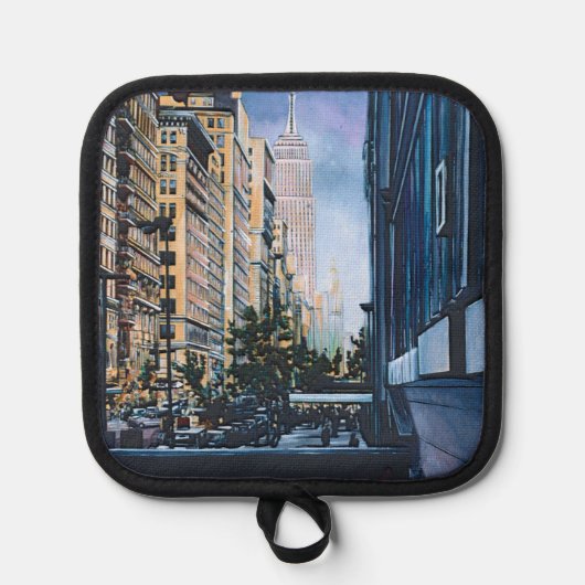 Een momentverschuiving in de stadsgrenzen pannenlap (Voorkant)