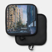 Een momentverschuiving in de stadsgrenzen pannenlap (Voorkant / Achterkant)