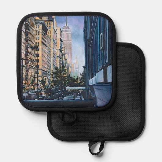 Een momentverschuiving in de stadsgrenzen pannenlap (Voorkant / Achterkant)