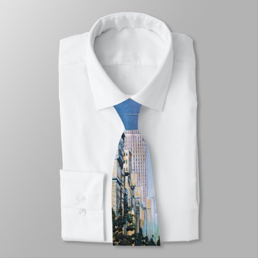 Een momentverschuiving in de stadsgrenzen stropdas (Gebonden)