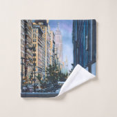 Een momentverschuiving in de stadslimieten bad handdoek (Wasdoekje)