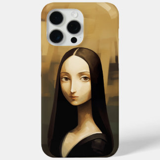 Een Mona Lisa opnieuw bedacht, een klassieker maar iPhone 15 Pro Max Hoesje