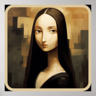 Een Mona Lisa opnieuw bedacht, een klassieker maar Poster
