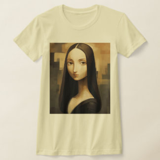 Een Mona Lisa opnieuw bedacht, een klassieker maar T-shirt